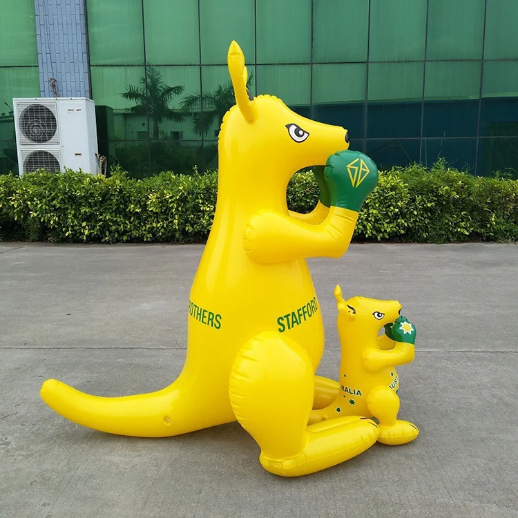FQY Ctue Animal Shaped Inflatables Boxing Kangaroo Toy
