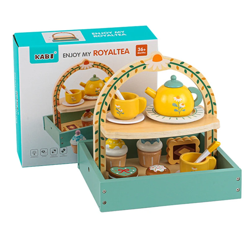 2312 EN71 CPC CE деревянная игрушка для королевского чая девочек