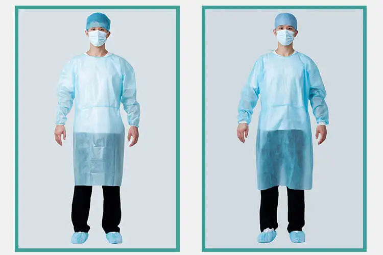Rhycom Disposable Medical Non Woven Clothing Gown Isolation Protective Isolation Gowns Level 1 2 3 4