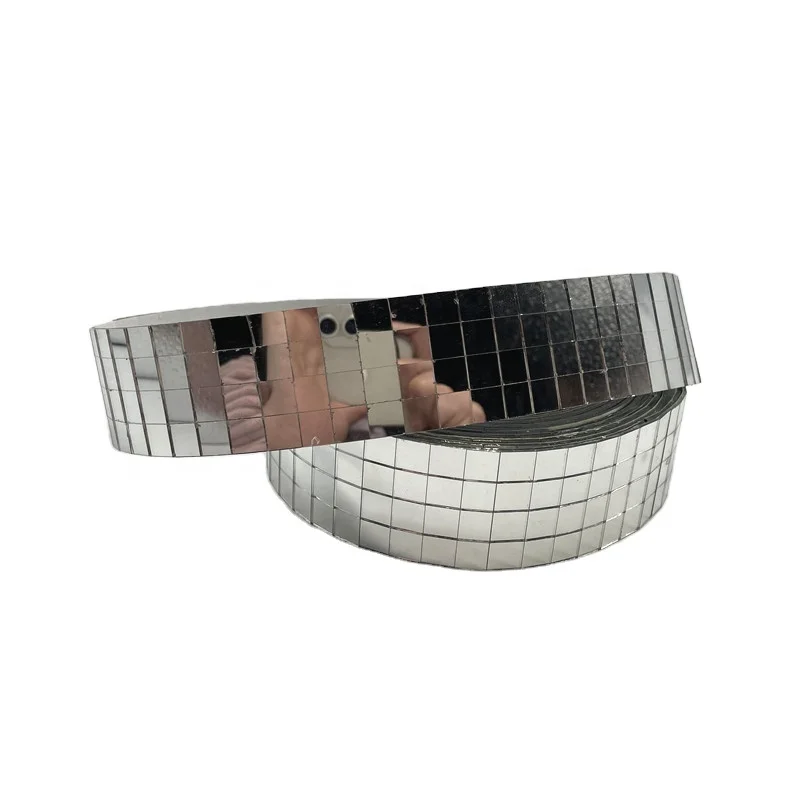 10x10mm mosaic mirror sticker roll square small pieces adhesive mirror mosaic for mirror ball