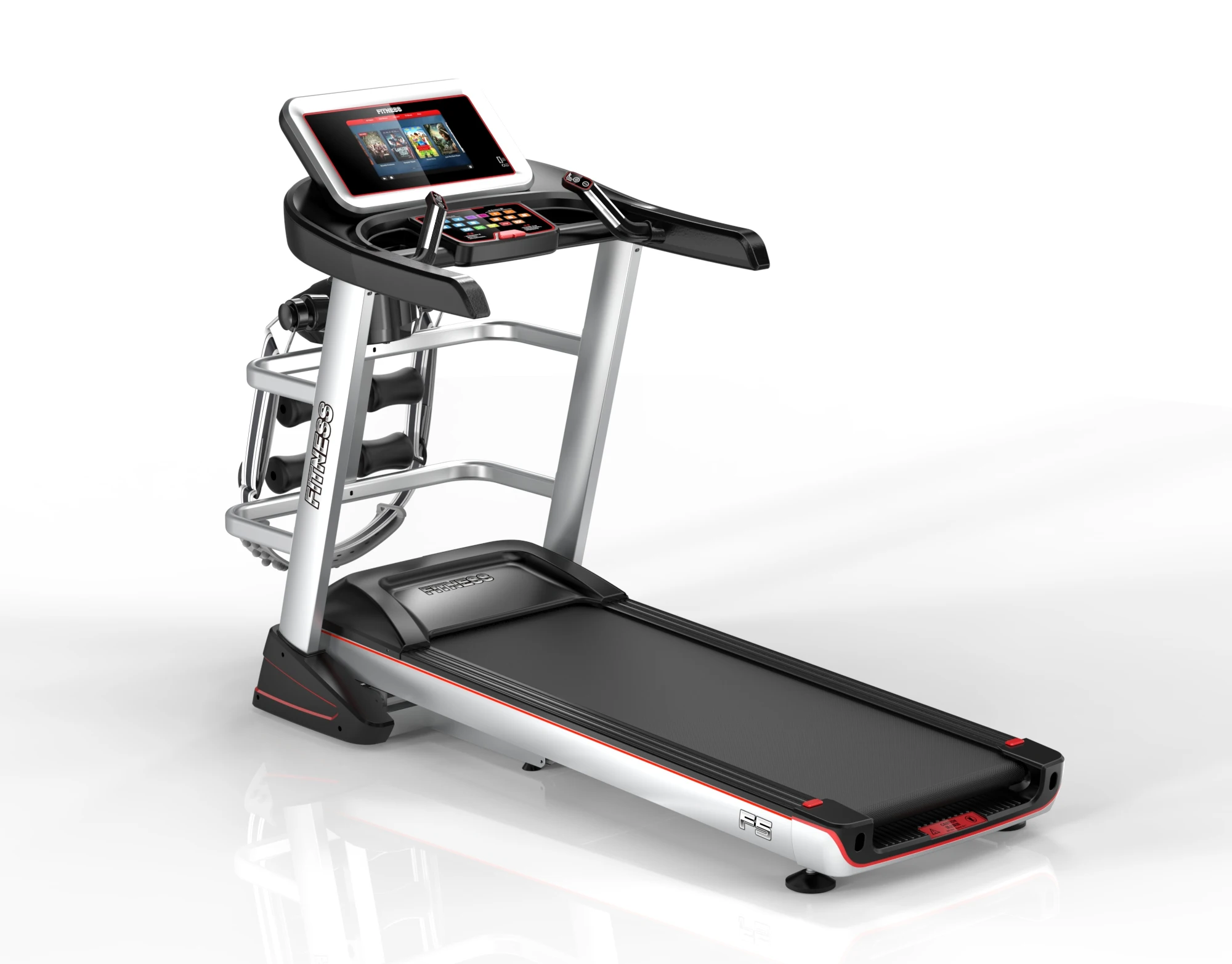 
time sports monitor Heart rate Hi-Fi sound wifi Treadmill for home gym 130kg 
