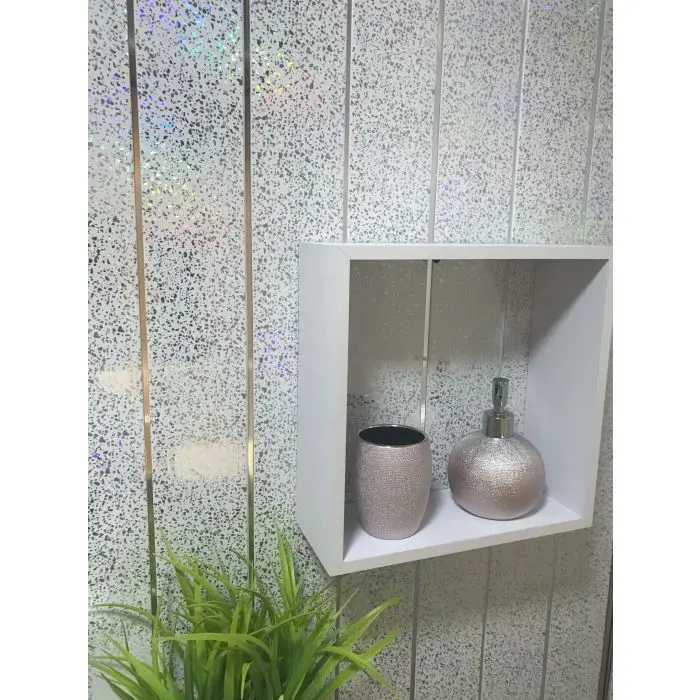 Composite Bathroom Panels Contemporary 3d Pvc Wall Panel For Building Material 120*10mm Exterior Decorative Wall Panel