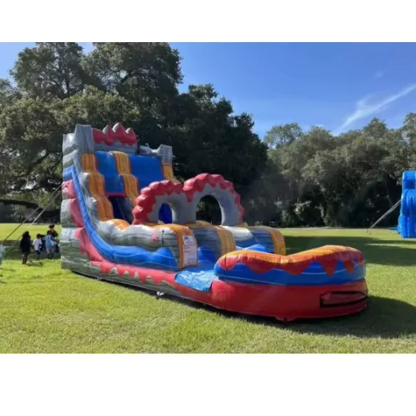 Wholesale price inflatable slides double waterslide inflatable pool slide water slide 25 feet