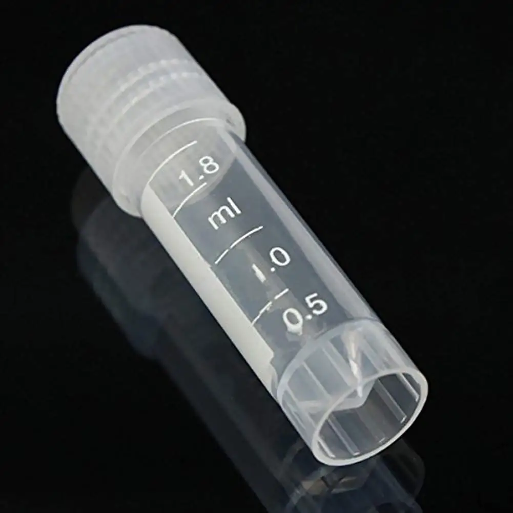 Self Standing Cryogenic Vial Container Sample Tube Cryo Test Tubes with Screw Covers