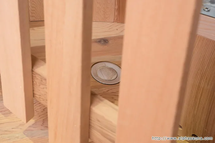 Alphasauna 1800*1000MM Internal wood fired stove hot tub for outdoor sauna activity