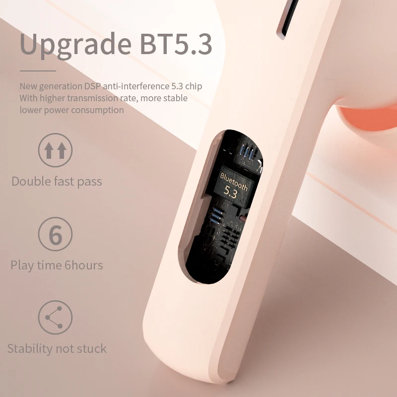 2022 New Arrivals HiFi Earbuds Wireless LED Display Gaming Earphones BT5.3 Low Delay TWS Headset Headphone with Mic Wholesale