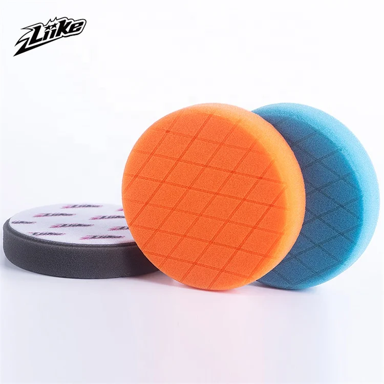 Liike 5 Inch 130mm Foam Buffing Pads round Car Detailing CR Polishing Pads DA Buffer Pad Polisher Use Made Sponge