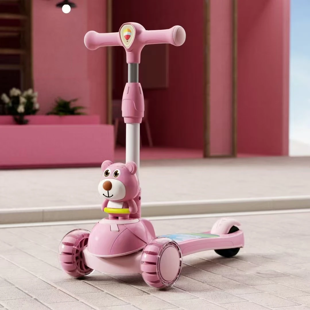 Guaranteed quality for children a simple and durable 3-wheeled scooter with high safety