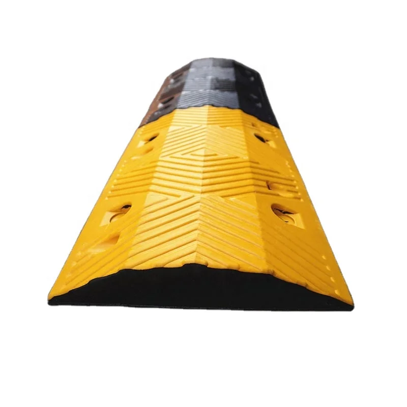 500*400*75 мм прочная Светоотражающая Резина Decelarate Speed Bump Автомобильная резиновая рампа Hump