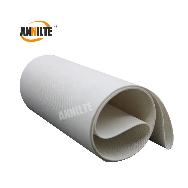 Annilte pu white fruit Food grade transport Conveyor belt sushi White dought sheeter belt for cookies food machinery