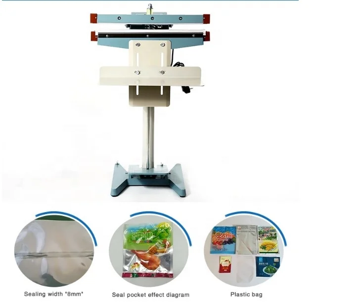 plastic bag impulse heat sealer foot pedal sealing machine
