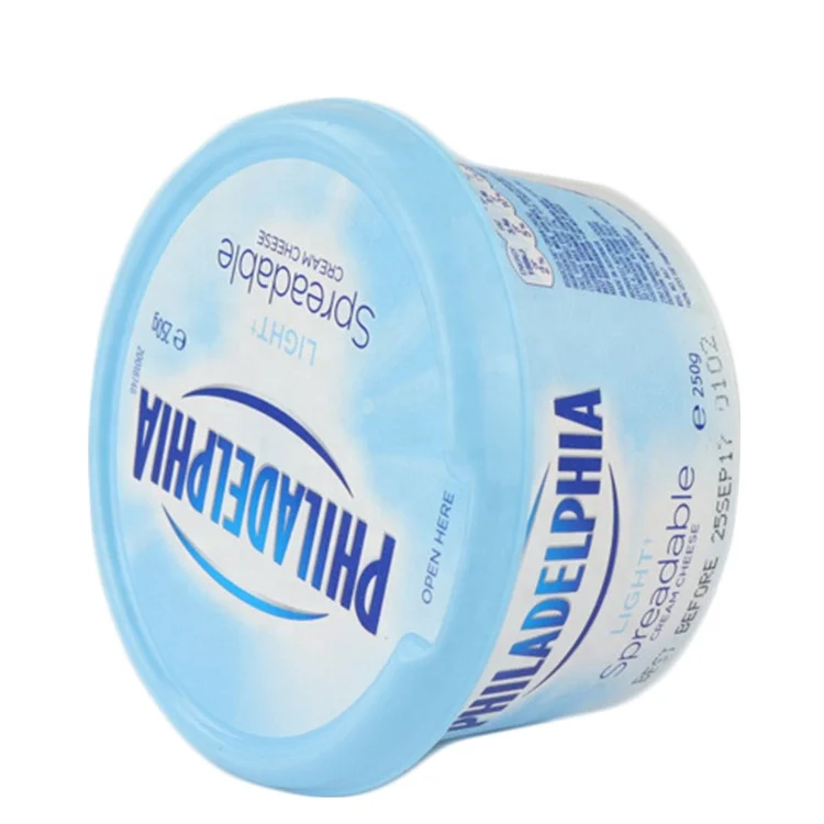 BRC Certificate Disposable Custom logo Printed 250g Round IML Container Frozen pp Plastic Ice Cream Cup with Lid