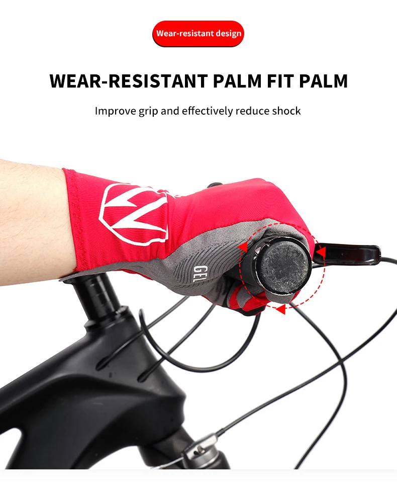 Breathable Best selling cycling race gloves touchscreen full finger bike gloves sweat-absorbing outdoor sports cycling Gloves