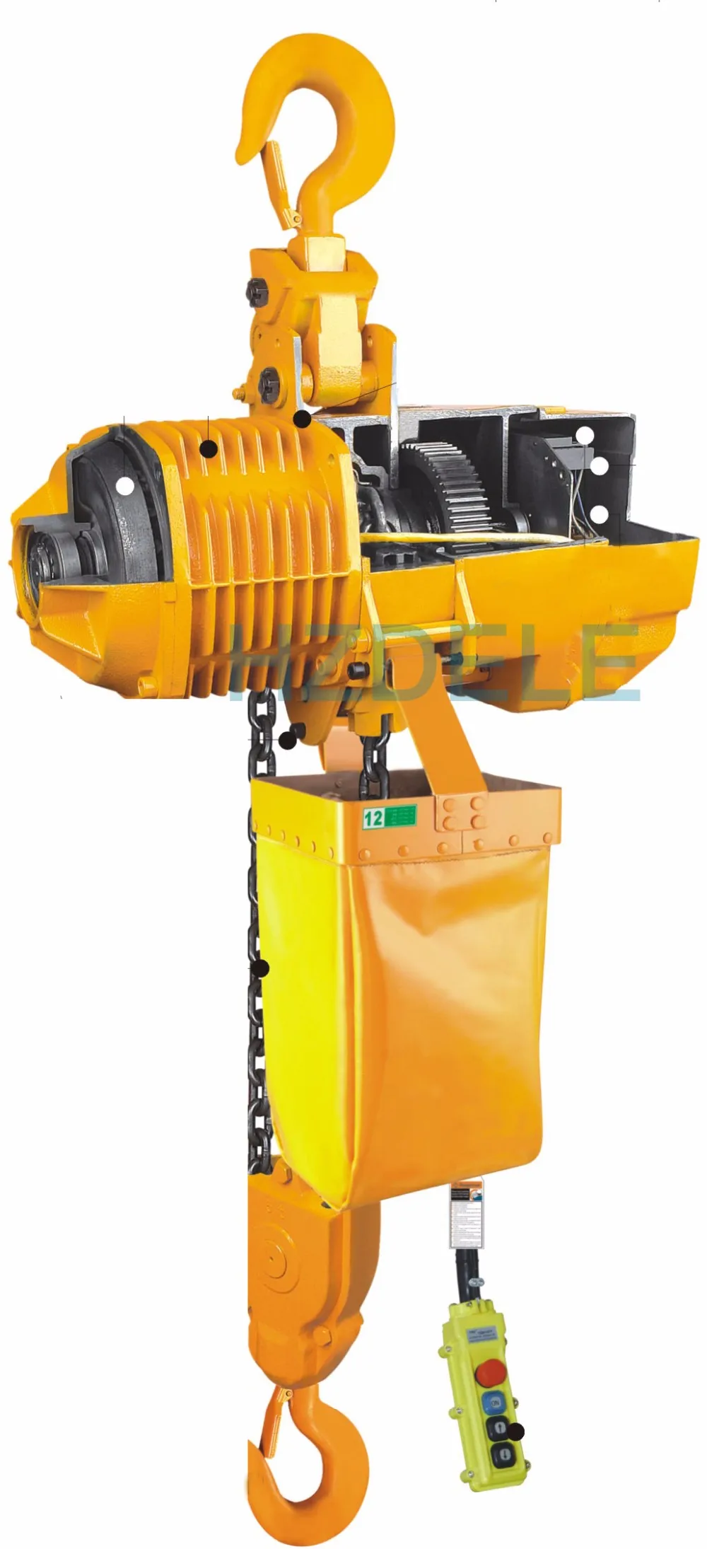 Wholesales DLHK construction equipment Electric mini winch 440V 3T Chain Hoist Crane For Sale