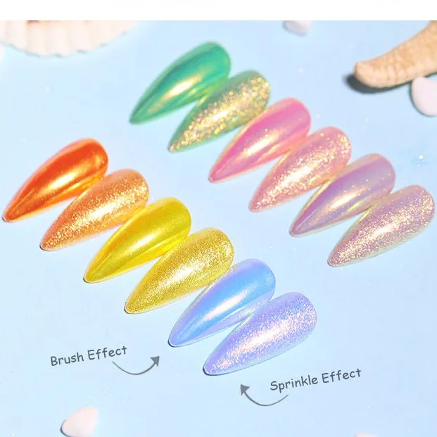 13 colors Chameleon aurora mermaid pigment powder candy aurora fairy loose eyeshadow glitter loose pigment