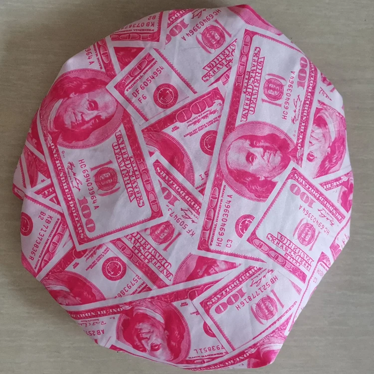 
wholesale satin bonnets logo custom women silk hair Bandana Butterfly Money Backwoods Wap Rugrat satin cartoon bonnet 