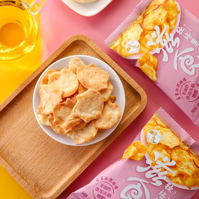 4 Flavor Snack Potato Chips 65g Vanilla ice cream flavor Bagged Potato Snack Potato Chips