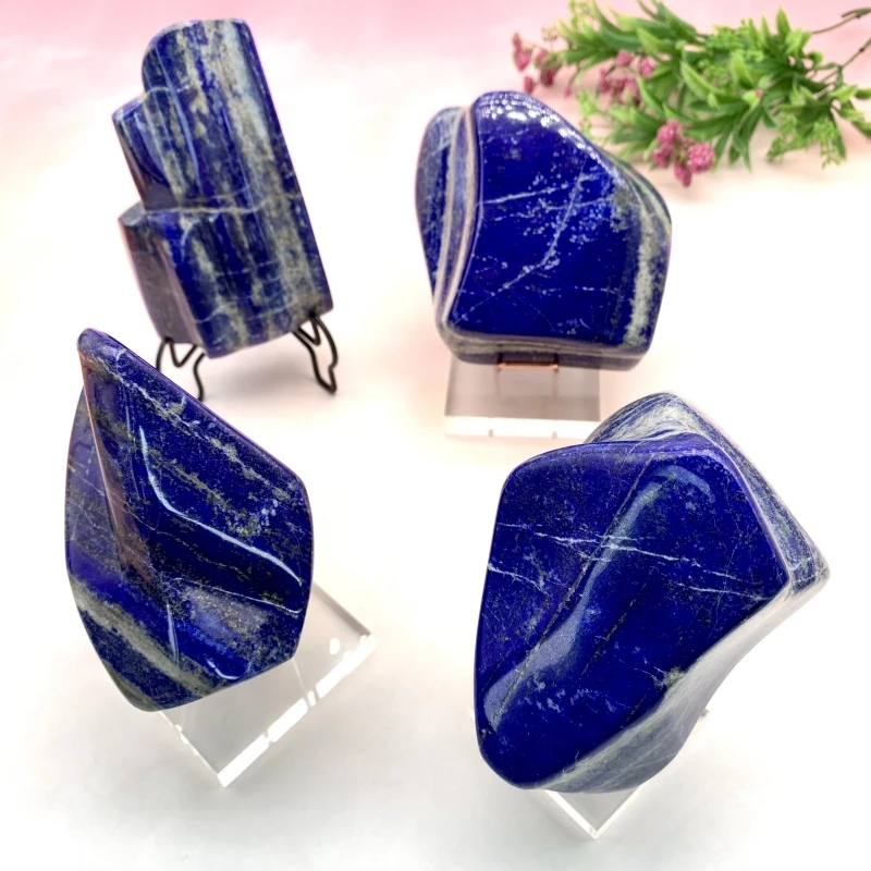 Natural crystal crafts lapis lazuli stones crystals healing stones lapis lazuli big free form stones for home decor