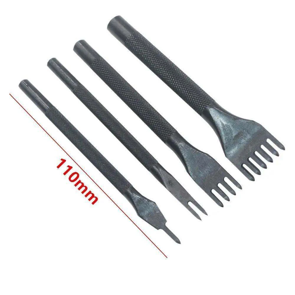 Black non-slip diamond cut DIY leather tool leather oblique flat cut electroplating white hand-stitched diamond cut punch hole