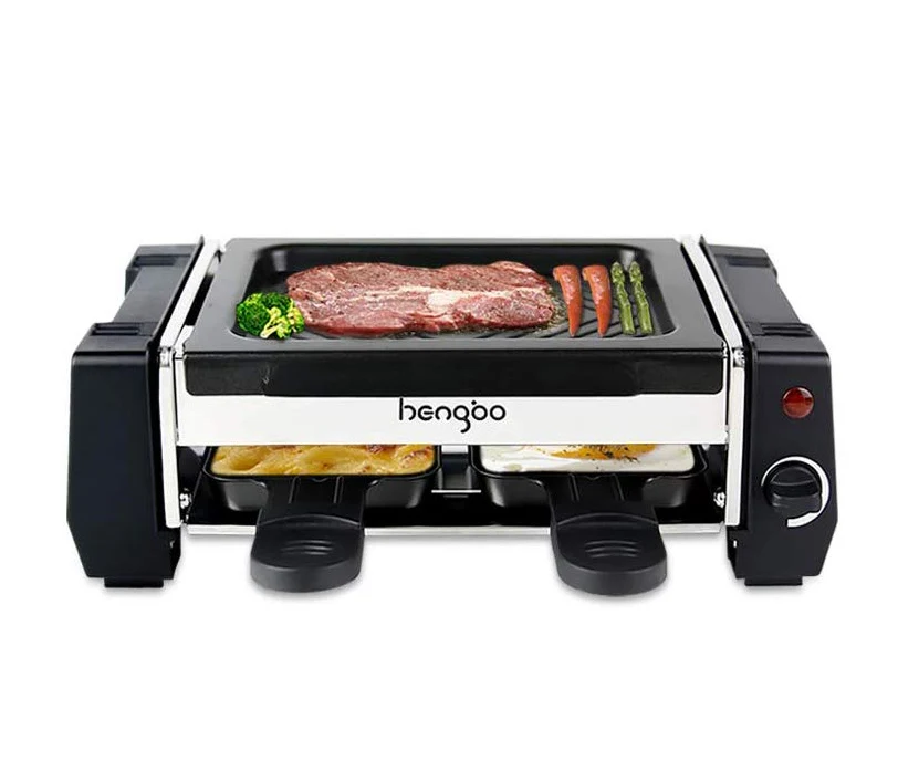 
Mini Indoor with Non-Stick Coating bbq Grill Ridged Surfaces Plate kebab barbecue Raclette grill machine 