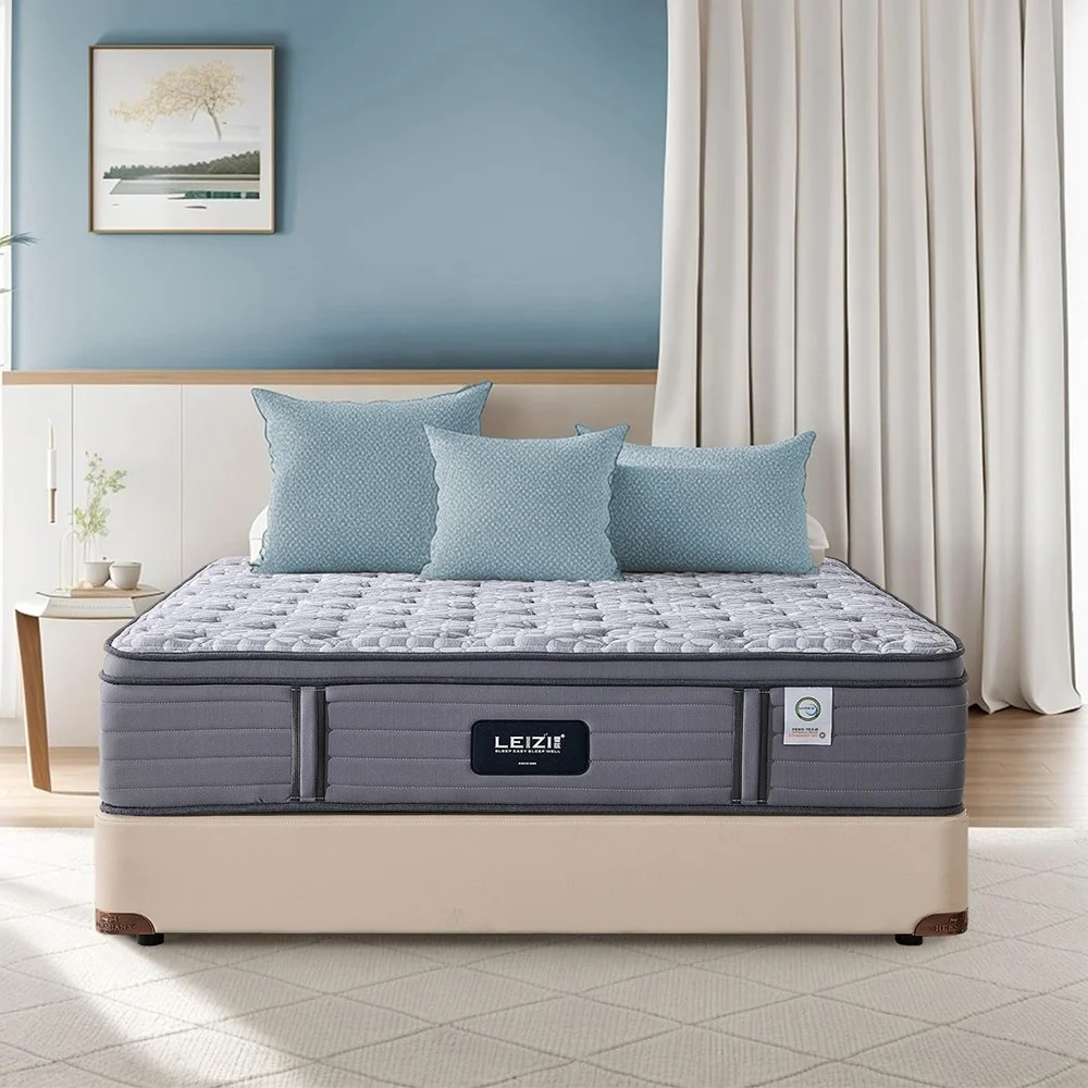 Knitting fabric high quality latex foam mattress memory foam pocket spring foam encasement compress roll in a box mattress