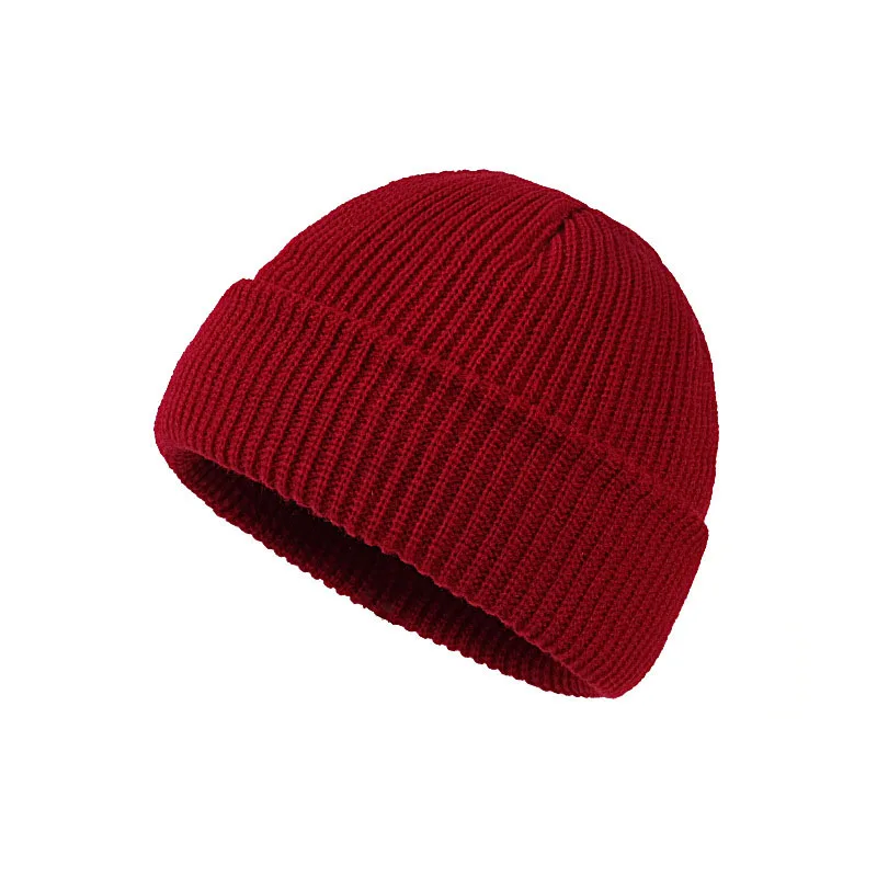 Most Favorable Price Warm Candy Color Woolen Knitted Hat Thicken Pullover Student Melon Skin Hat
