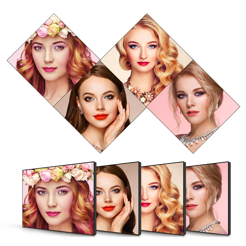 3x3 46 55 inch ultra narrow 1.8mm bezel 4k HD advertising lcd video wall indoor