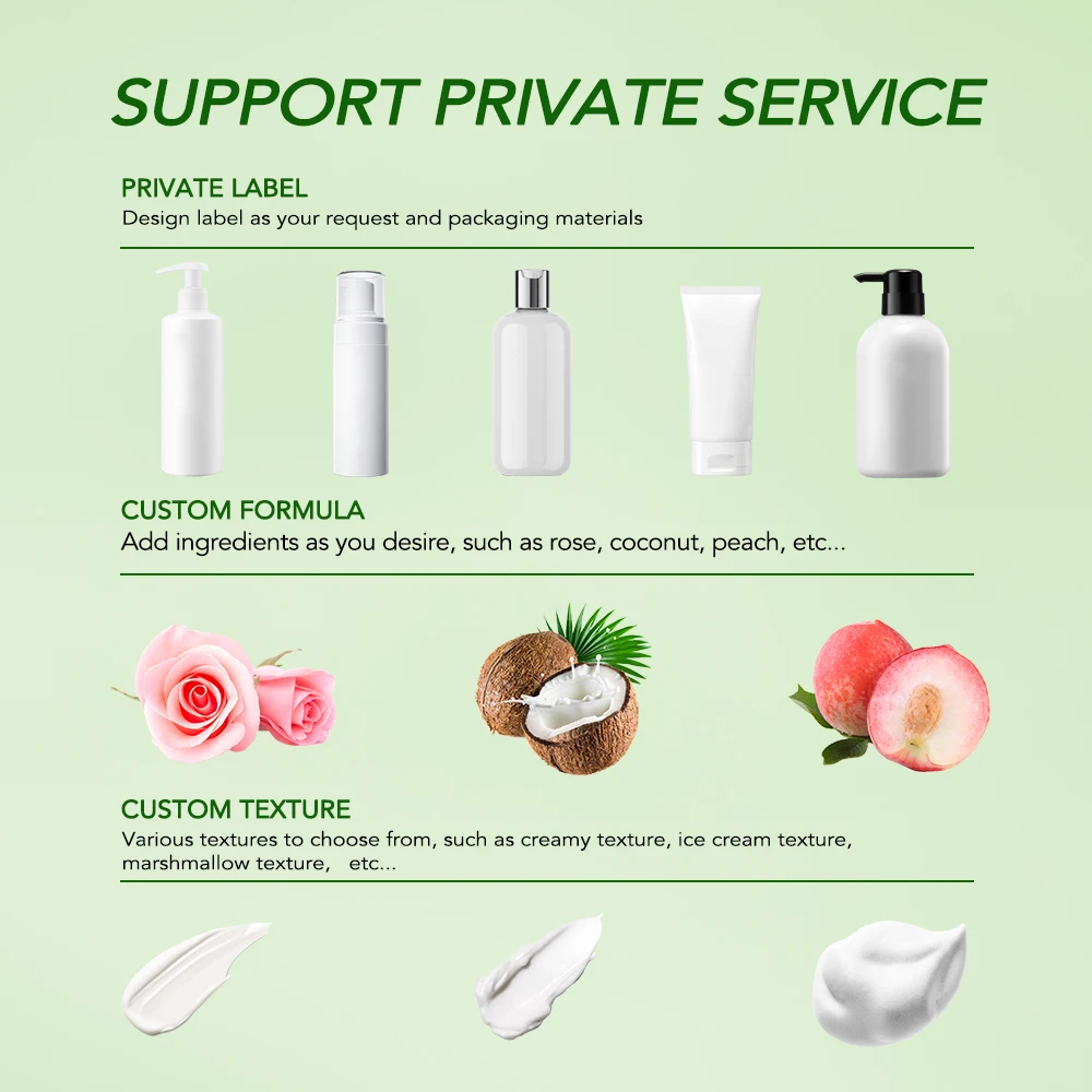Private Label Hydrating Facial Jelly Cleanser Green Tea Face Wash Amino Acid Gentle Cleansing Gel