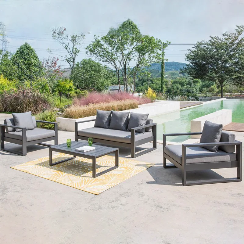 Metal Patio Couch Outdoor Modern Sectional Sale Outdoor Corner Sofa Set Metal Frame