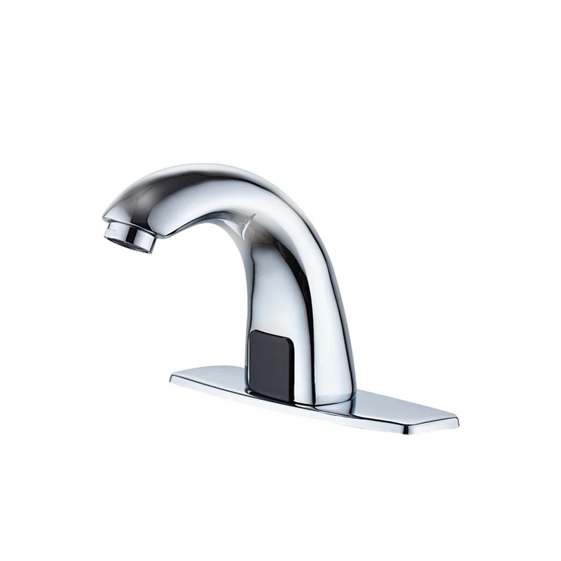 CYEN Hot Sale No Touch Factory Price Bathroom Public Place Using Chrome Finish Short Brass Body Automatic Sensor Faucet