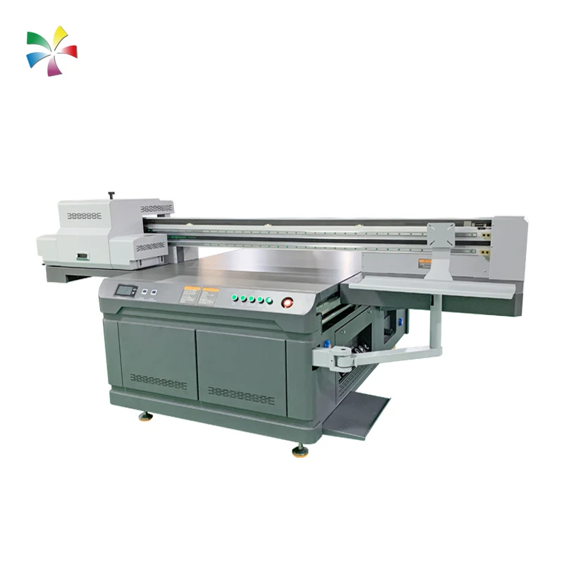 Plastic Leather PVC Flatbed Inkjet Printing Machine High Speed Industrial Varnish UV Inkjet Printer