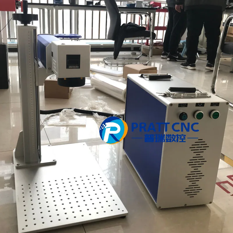 Pen Logo Nameplate Galvo Raycus Jpt Fiber Engraving Laser Marking Machine Small Handheld Split Optical Non Metal Deep Marking