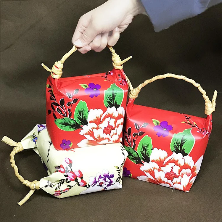 Eco-friendly Biodegradable 2-20KG Brown Natural Food Packaging Bags Kraft Paper Rice Dried Fruits Millet Gift Bags Tote Bag