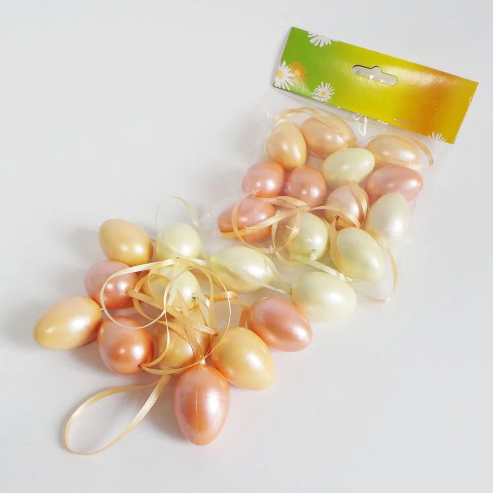 4cm S/12 Pearl Decorative Easter Egg Plastic Ornaments