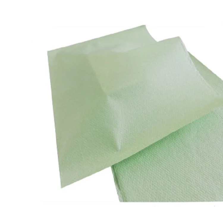 38GSM Tissue Laminated PE Poly Virgin Paper Dental Chair Headrest Cover For Dental Clinic