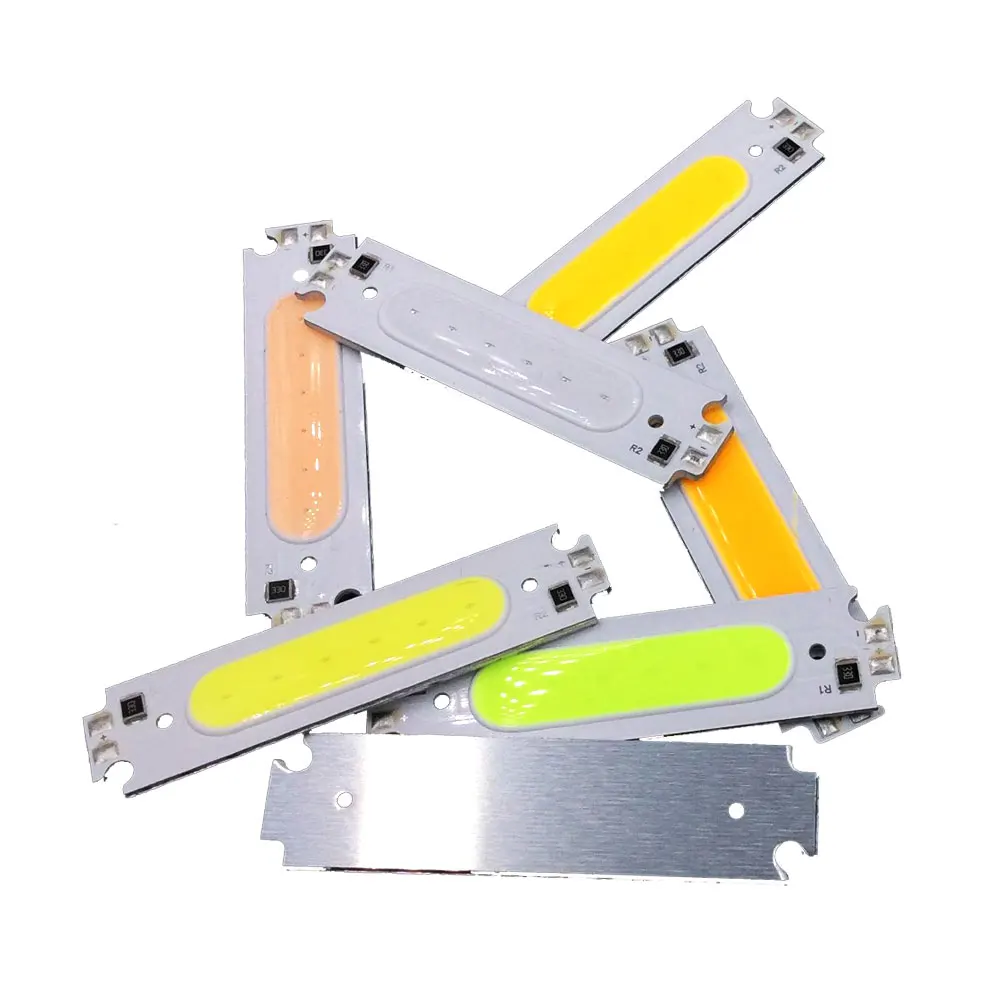 60mm 2W COB LED Strip Small Panel Light 12V White Blue Red Green Pink Purple Orange Color LED Module Lamp for DIY Decor Lighting