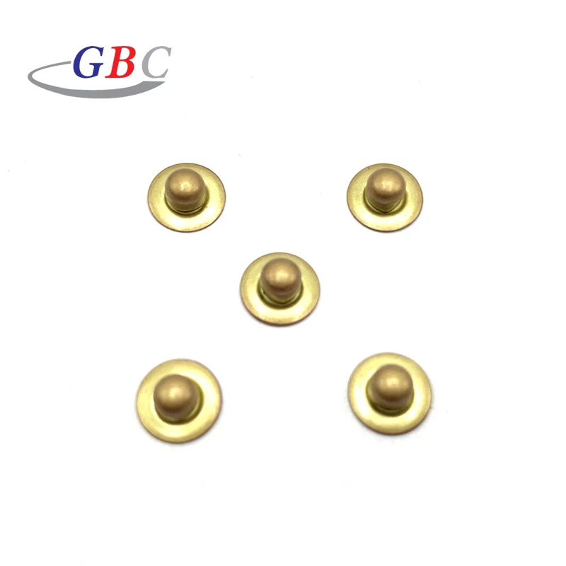Factory wholesale Custom Metal  garment nipple up rivet for shoes caps cloth garment  bags leather spike rivets and studs