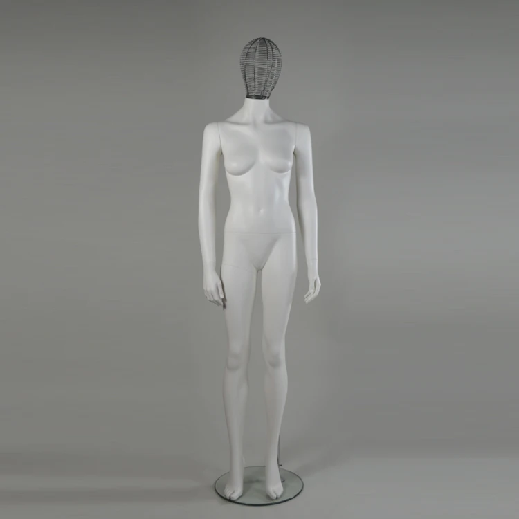 Fiberglass mannequin iron wire head women mannequin full body female mannequin for window exhibition