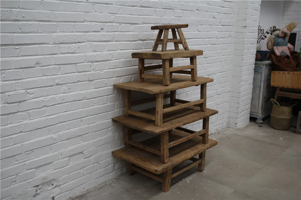 Chinese Antique Natural Elm wood vintage style reproduction popular kang table