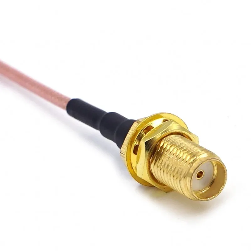  Коннектор RP SMA мама/SMA мама к U.FL IPEX RG178 RF коаксиальный ОТРЕЗОК
