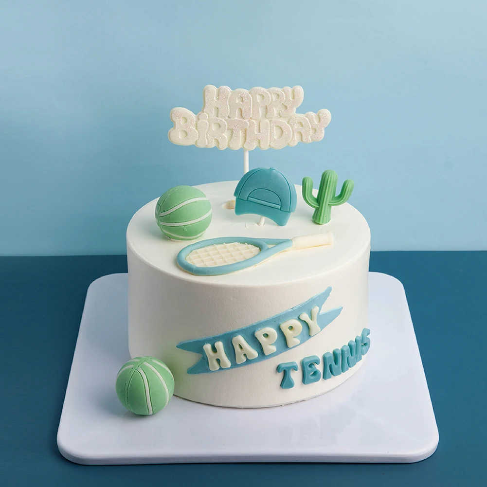 
Happy Tennis Sports Blue Cap Green Cactus Ball Chocolate Sweet Confectionery 