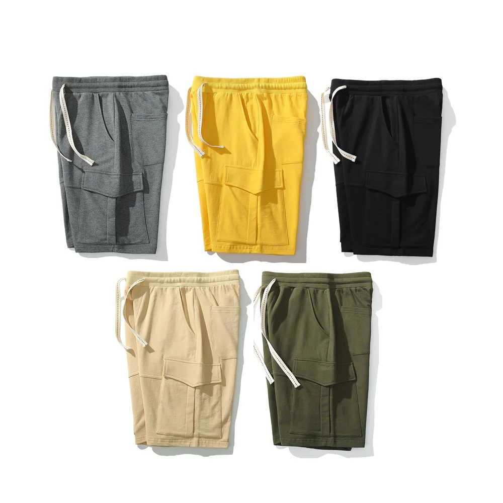 New Arrivals Cargo Shorts Cotton Fleece Athletic Basketball Blank Multiple Pockets Fitness Sports Workout For Men
