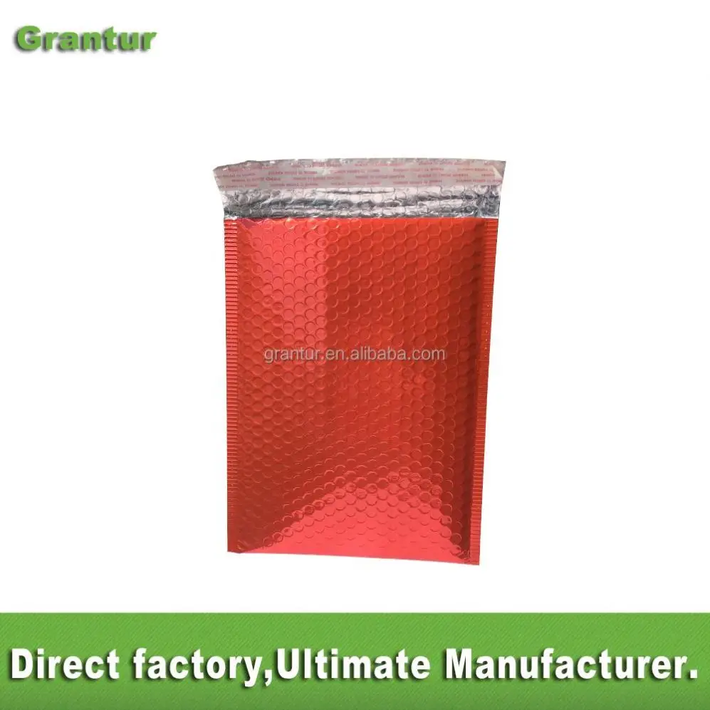 
Self Adhesive Seal Sealing Red Bubble Mailer metallic custom envelope Accept Custom Order 