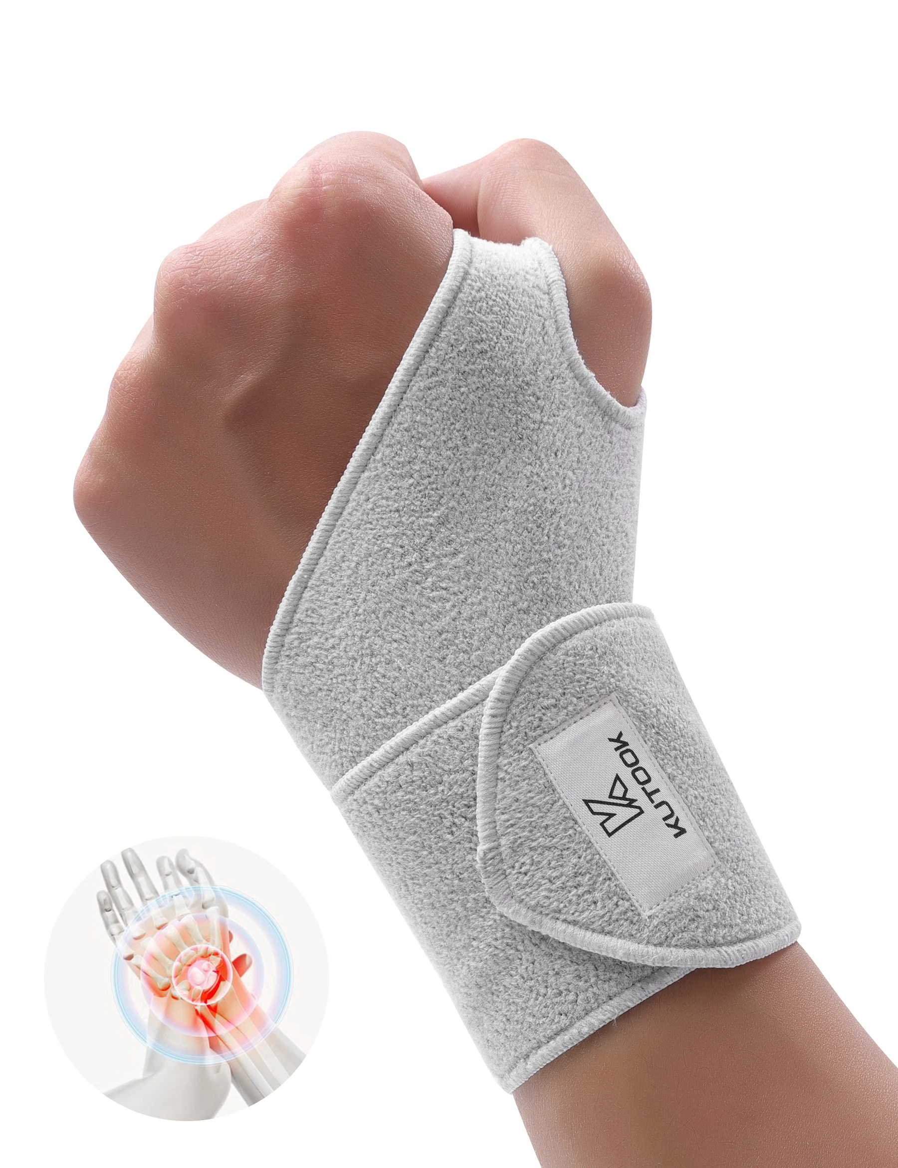KUTOOK Wristband Workout Bodybuilding Powerlifting Gym Strength Training Weightlifting Men WomenSport Wristband Fitness Gloves