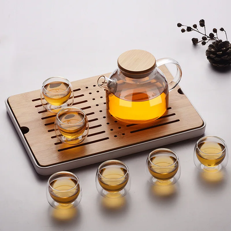 Cheap Factory Price Japanese style double wall mugs high borosilicate coffee tea double wall glass cup drink