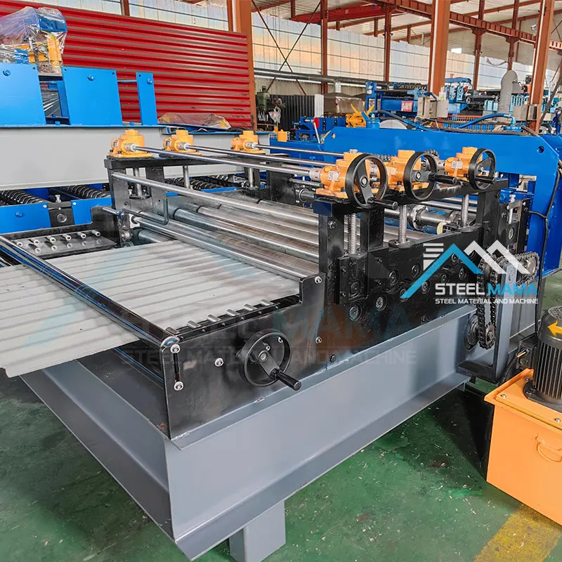 High speed full automatic color steel metal iron sheet  leveling and slitting machine