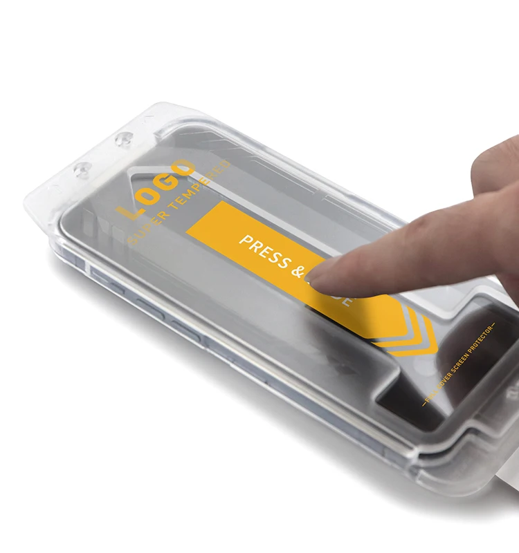 Full Cover Tempered Glass Screen Protector Case Easy Applicator Install Box for iPhone 12 13 14 Pro Max
