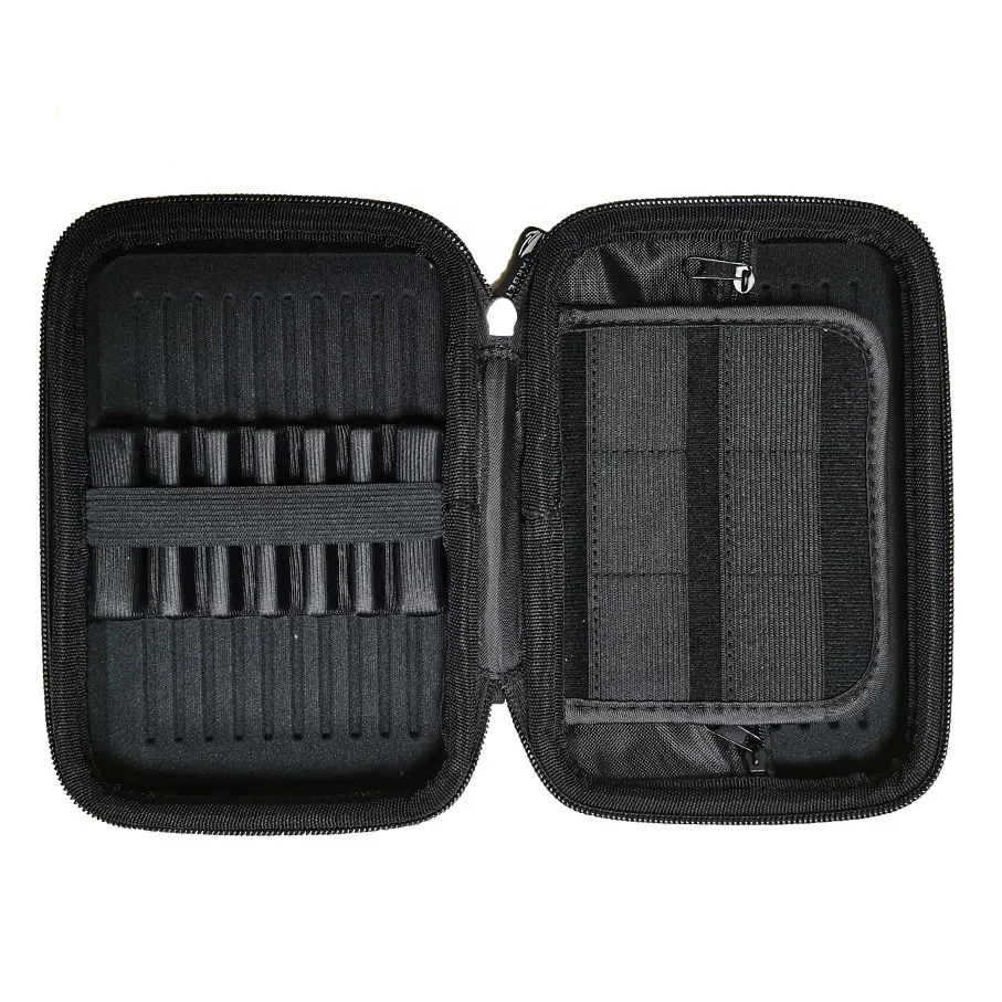 Leather EVA Hard Shell 6 Darts Carrying Case for Soft Tip and Steel Tip Dart