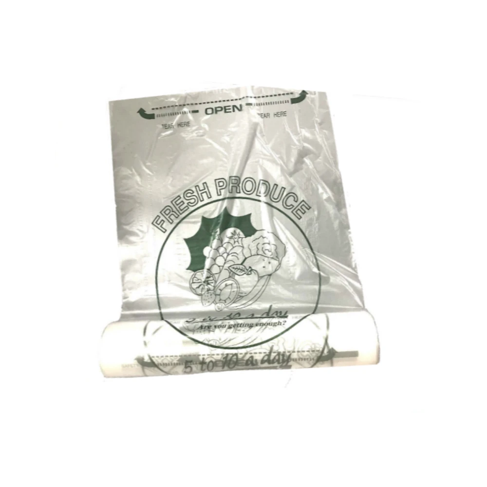 Wholesale disposable china plastic roll bag clear