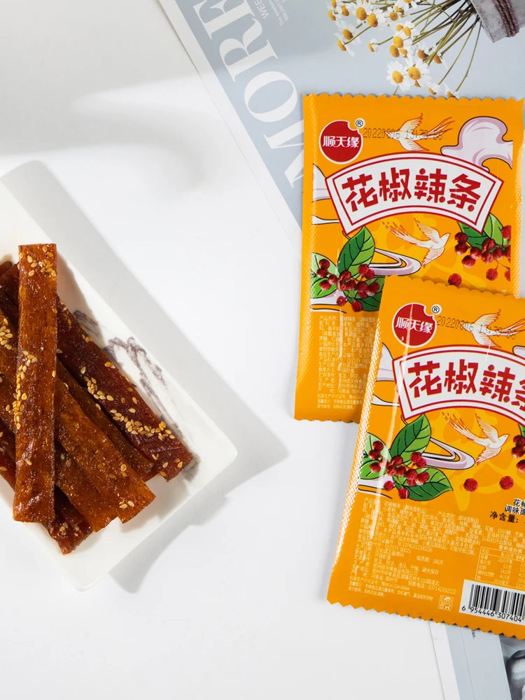 Grocery Items Food Normal Chinese Wheat Grain Snacks Wheat Gluten Spicy Strips